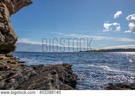 Stones Close To The Pier In Bruckless In County Donegal - Ireland.