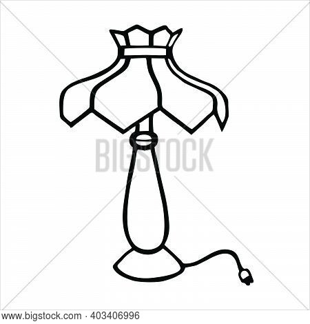 Bedroom Lamp Icon Isolated On White Background From Smarthome Collection. Bedroom Lamp Icon Trendy A