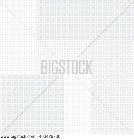 Abstract White Background With Pattern Of Gray Dots