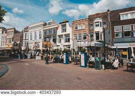 Gouda, Netherlands - July 20, 2020: Markt Square In Gouda, Netherlands