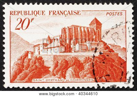 Briefmarke Frankreich 1933 Abtei von St. Bertrand de Comminges