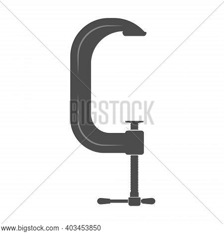 Clamp. Simple Vector Icon Isolated On A White Background. Flat Style