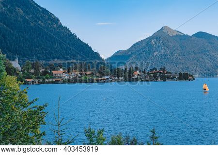 Bavaria, Germany: Famous Landscape At Lake Chiemsee.