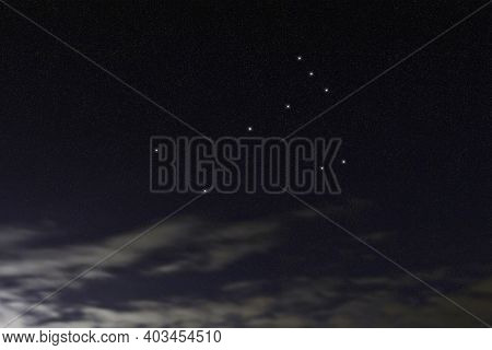 Monoceros Star Constellation, Night Sky, Cluster Of Stars, Deep Space, Unicorn constellation 
