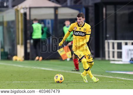 Bergamo, Italy. 06th January 2021. Valentin Mihaila Of Parma Calcio   During  The Serie A Match Betw
