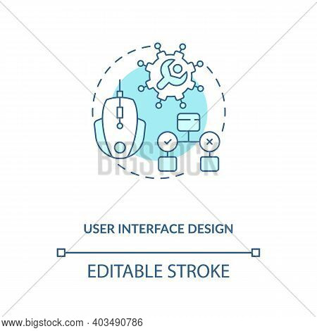 User Interface Design Concept Icon. Game Designer Skills. Interface Elements That Are Friendly To Us