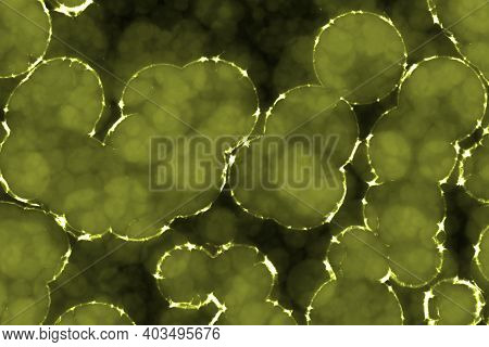 Cute Design Yellow A Lot Of Bio Primitive Organisms Computer Art Texture Or Background Illustration