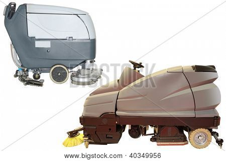 Beyaz arka plan altında otomatik otomatik araç yıkama Makinaları