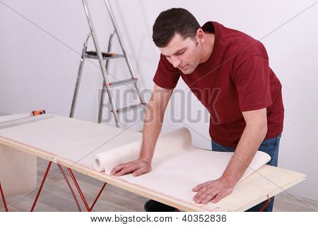 Decorator meten van papier