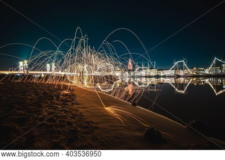 Steel Wool Photography Involves Setting Light To Steel Wool And Then Spinning It In The Air To Creat