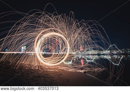 Steel Wool Photography Involves Setting Light To Steel Wool And Then Spinning It In The Air To Creat