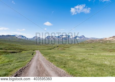 The Beautiful Countryside Landscape Of Borgarfjordur Eystri In Iceland