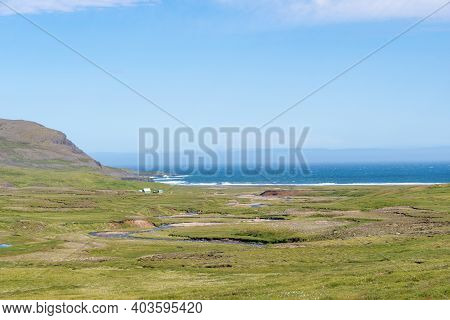 Breidavik Bay Near Borgarfjordur Eystiri In East Iceland
