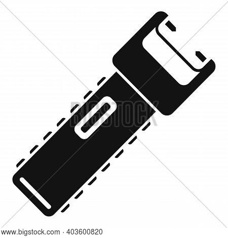 Policeman Electroshocker Icon. Simple Illustration Of Policeman Electroshocker Vector Icon For Web D
