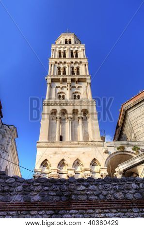 Catedral de la torre de San Duje de Bell. Split, Croacia