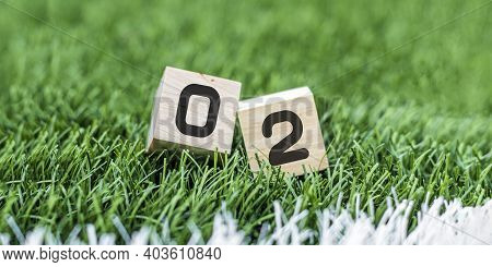 Dice Show The Result Of A Football Match. The 0:2 Was Scored. Or The 02 Day Of The Month.