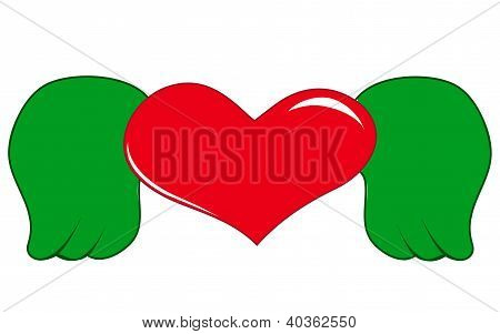 Cuore con le ali