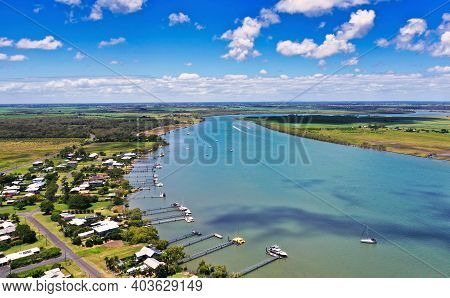 Burnett Heads View Of Burnett River, Bundaberg Queensland