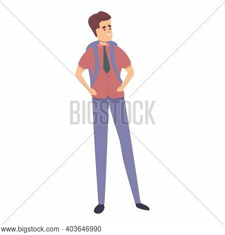 Official School Uniform Icon. Cartoon Of Official School Uniform Vector Icon For Web Design Isolated