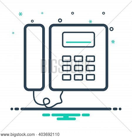 Mix Icon For Pbx Flat Phone Voip