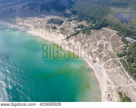 Aerial View Of Arkutino Region Near Resort Of Dyuni, Burgas Region, Bulgaria