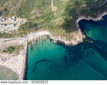 Aerial View Of Arkutino Region Near Resort Of Dyuni, Burgas Region, Bulgaria