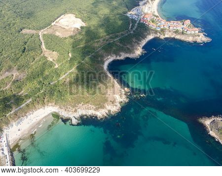 Aerial View Of Arkutino Region Near Resort Of Dyuni, Burgas Region, Bulgaria