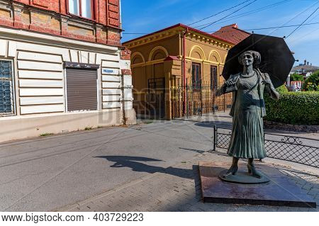 Taganrog, Russia - Circa October 2020: The Monument To Faina Ranevskaya