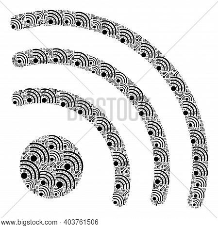 Vector Wi-fi Signal Composition Is Composed From Scattered Itself Wi-fi Signal Parts. Recursive Comp