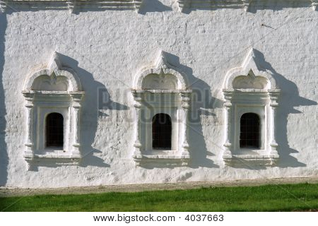 Viejo blanco piedra decoración