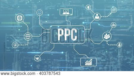 Internet, Business, Technology And Network Concept.pay Per Click Payment Technology Digital Marketin