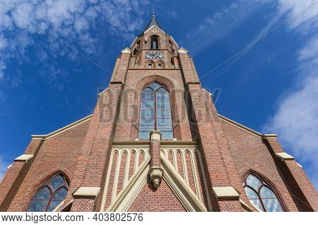 Front Of The Pancratius Church In Vasse, Netherlands