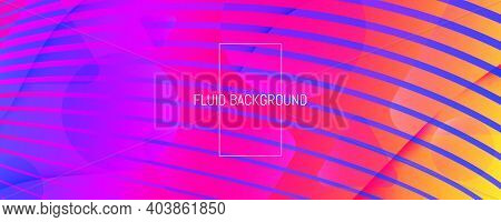 Rainbow Gradient Wave Striped Background. Abstract Fututristic Pattern.