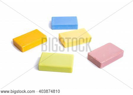 French Aromatic Soap Isolated On White Background