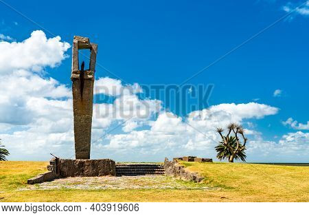 Monument At Punta Brava In Montevideo, The Capital Of Uruguay