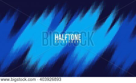 Abstract Halftone Background Design. Usable For Banner, Poster, Background, Web, Presentation, Visua