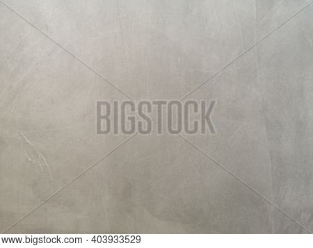 Cement Wall Plaster, Spread On Concrete Polished Textured Background Abstract Grey Color Material Sm