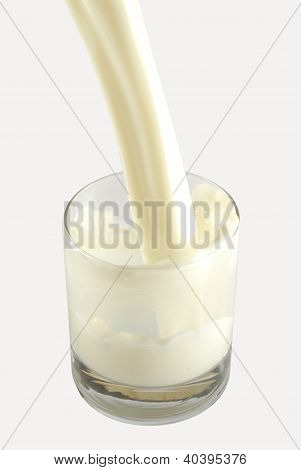 Un bicchiere di latte