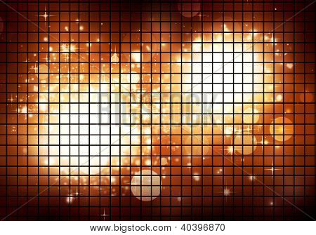 Altın disko ışıkları