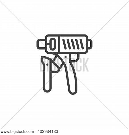 Hand Expander Line Icon. Linear Style Sign For Mobile Concept And Web Design. Hand Gripper Outline V