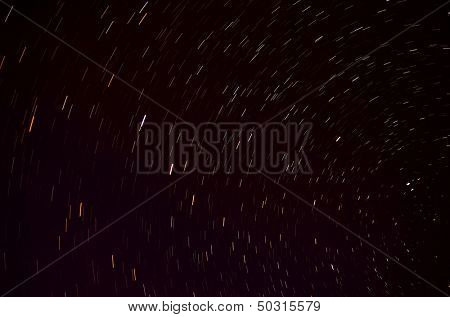 Star trails at night, Near Kiev,Ukrane