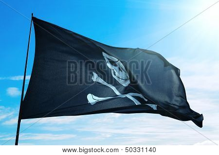 Pirate ship flag