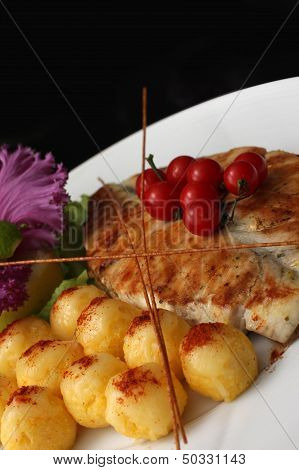 Salmon steak