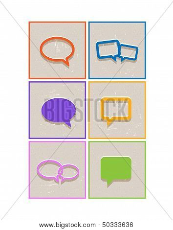 Speech bubble icons