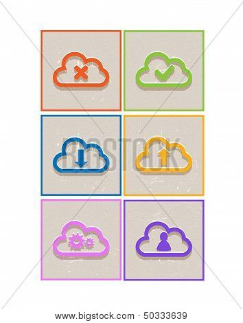 Cloud icons