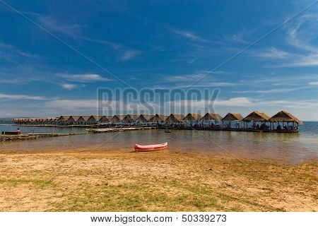Floating Restaurant In Sirindhorn Dam, Ubon Ratchathani, Thailand