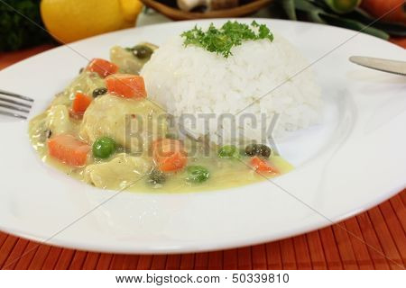 Chicken Fricassee With Carrots