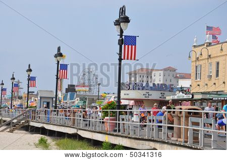 Ocean City Boardwalk in New Jersey