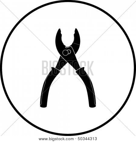 pliers open symbol