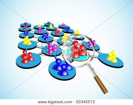 Concept Of Choosing A Group, This Represents Selecting Employee Teams Based On A Criteria, This Best